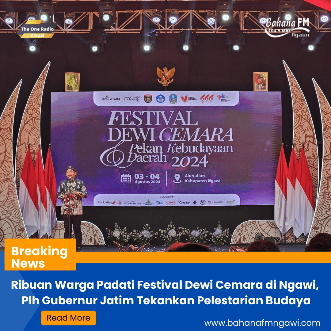 Ribuan Warga Padati Festival Dewi Cemara di Ngawi, Plh Gubernur Jatim Tekankan Pelestarian Budaya