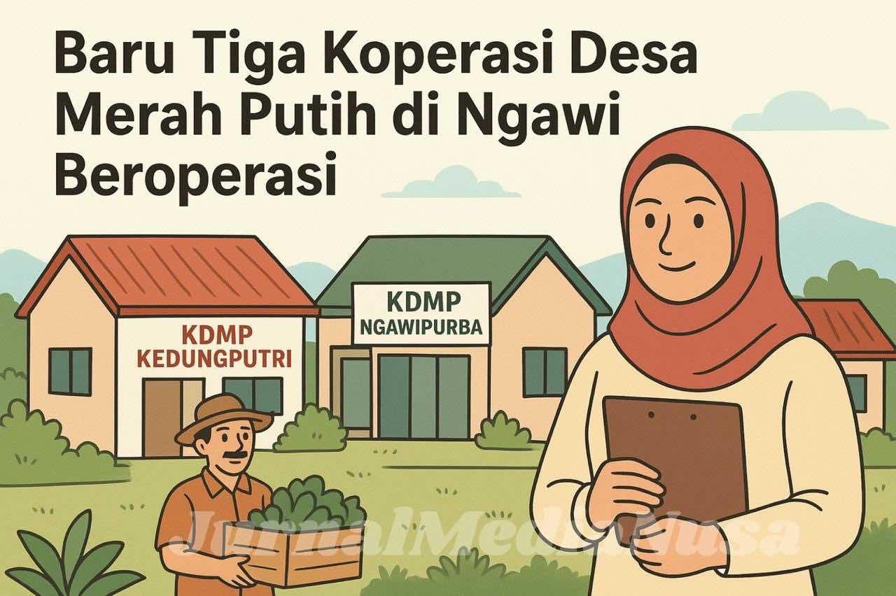 Baru Tiga Koperasi Desa Merah Putih di Ngawi Beroperasi