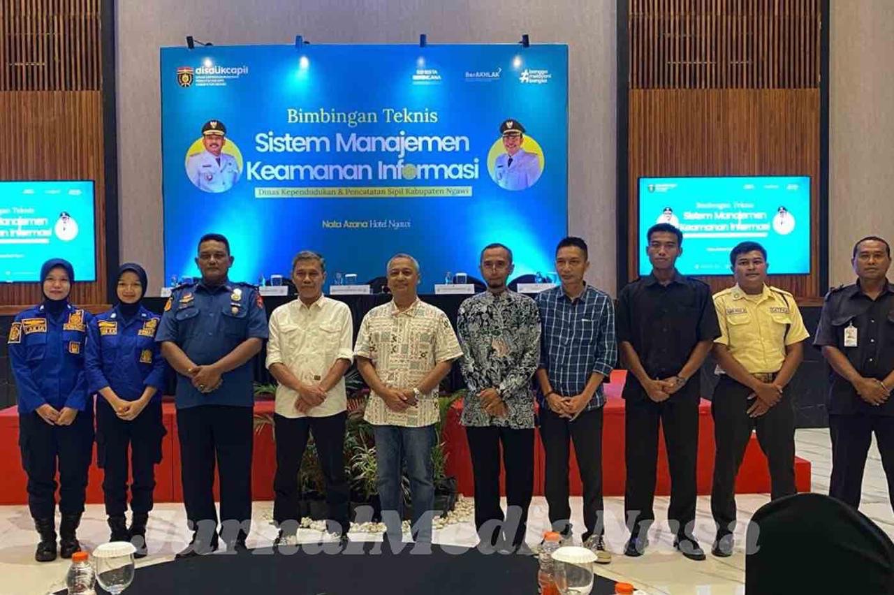 Dukcapil Ngawi Perkuat Keamanan Data Penduduk Lewat Pelatihan SMKI Lanjutan